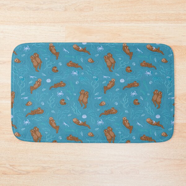 Item preview, Sea Otter Pattern, Sea Otter Seamless Pattern, Sea Otter designed and sold by graphic-genie.