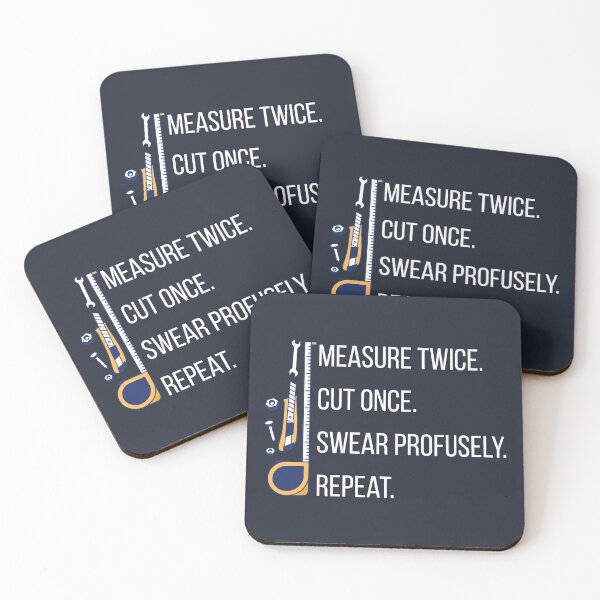 Item preview, Measure Twice Cut Once designed and sold by Bricke.