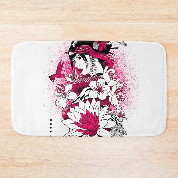 Item preview, Geisha with pink snake designed and sold by DeimosArt.