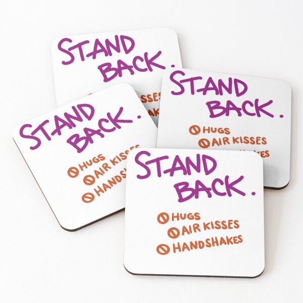Item preview, Stand Back. No Hugs. No Air Kisses. No Handshakes. designed and sold by littlepostcards.