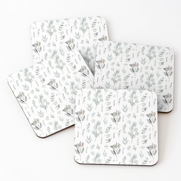 Item preview, Eucalyptus watercolor lineal  pattern designed and sold by Anis Illustration.