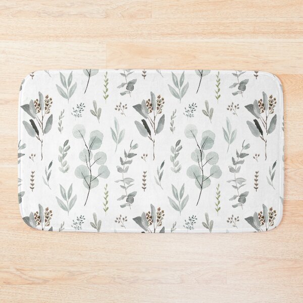 Item preview, Eucalyptus watercolor lineal  pattern designed and sold by Anis Illustration.
