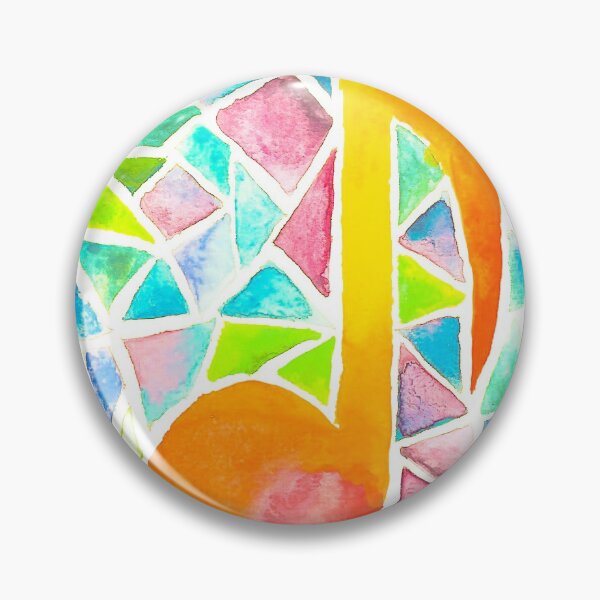 Item preview, Watercolour Music Note Quaver on triangle background designed and sold by artdesignbysam.