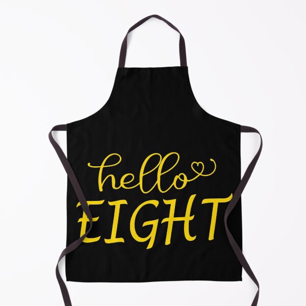 Item preview, yellow Hello Eight, 8th Birthday, Eight Year Old Birthday Gift, Eighth Birthday Gift, 8th Birthday Shirt, Eight year old designed and sold by donnalitkuhau.