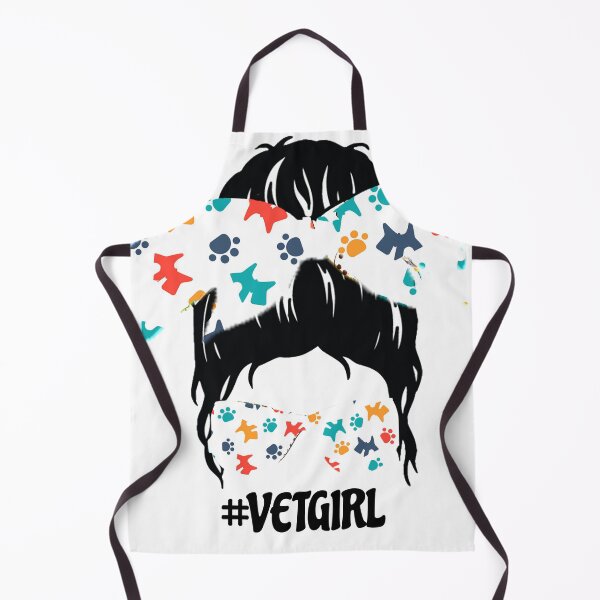 Item preview, Vet Girl Messy Bun Veterinary Medicine designed and sold by ghazalish.
