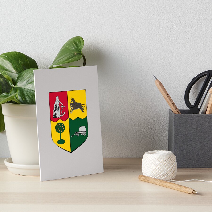 "South African Coat of Arms, simple version (1910-2000)" Art Board