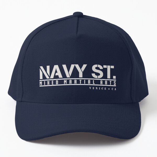 navy street metal hat