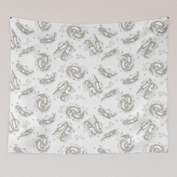 Item preview, Sea Otter Pattern, Sea Otter Seamless Pattern, Sea Otter designed and sold by graphic-genie.