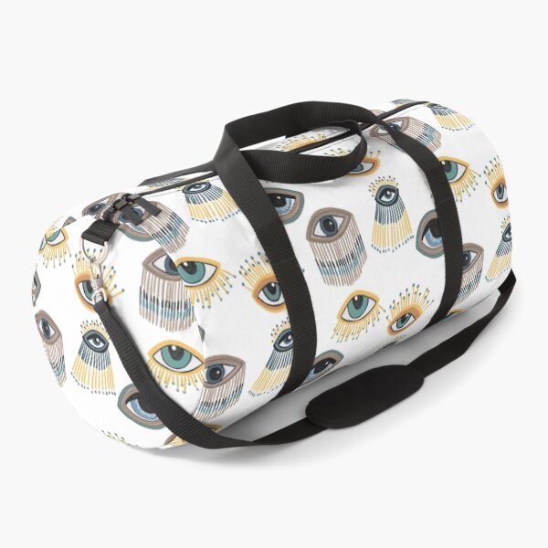 Item preview, Evil Eyes pattern on white designed and sold by Quick Brown Fox Canada.