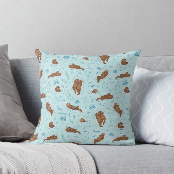 Item preview, Sea Otter Pattern, Sea Otter Seamless Pattern, Sea Otter designed and sold by graphic-genie.