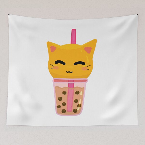 Item preview, Boba Tea Cat designed and sold by PowyChu92.