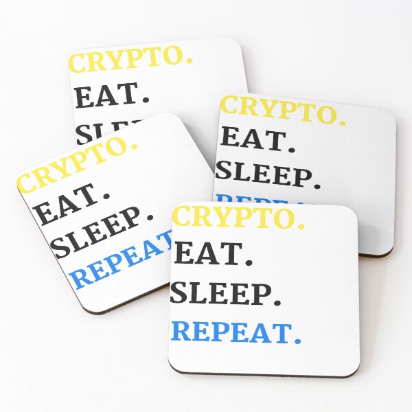Item preview, Eat Sleep Crypto Repeat designed and sold by 77ART.
