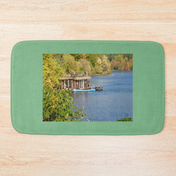 Item preview, Houseboat and blue canoe designed and sold by Shulie1.