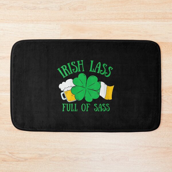 Item preview, Womens Womens Funny Irish Lass Full Of Sass St Patricks Day Girls V Neck designed and sold by alifehcmc.