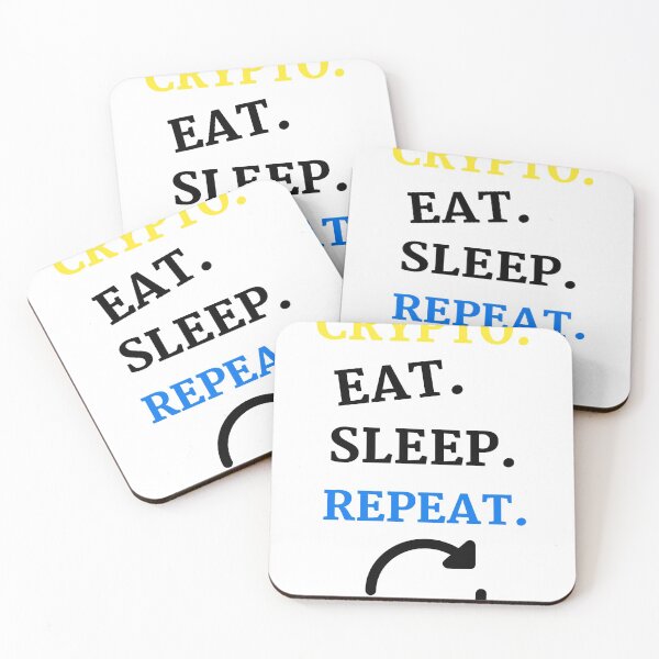Item preview, Crypto Eat Sleep Crypto Repeat designed and sold by 77ART.