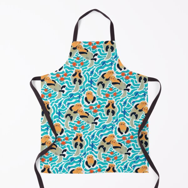 Item preview, Colorful Sea Otter Pattern, Sea Otter Seamless Pattern, Sea Otter designed and sold by graphic-genie.