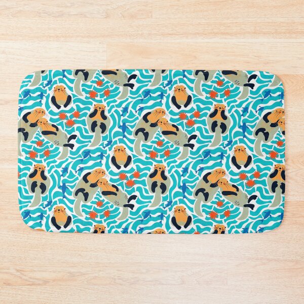 Item preview, Colorful Sea Otter Pattern, Sea Otter Seamless Pattern, Sea Otter designed and sold by graphic-genie.
