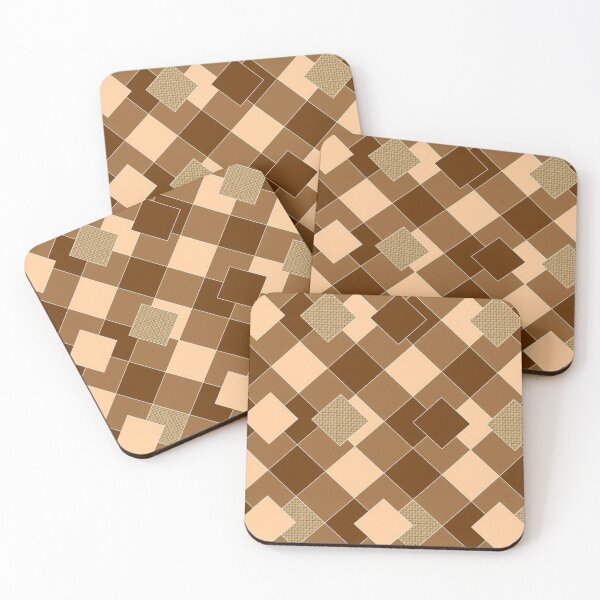 Item preview, Brown Coffee and Mocha Wafer  Abstract Geometric  designed and sold by Suzzyrein.