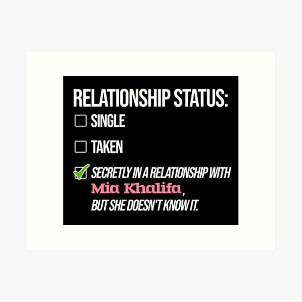 Relationship with Mia Khalifa Impression artistique