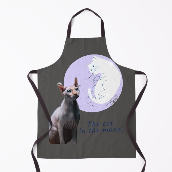 Item preview, Sphynx cat portrait with the cat in the moon designed and sold by utopianpioneer.