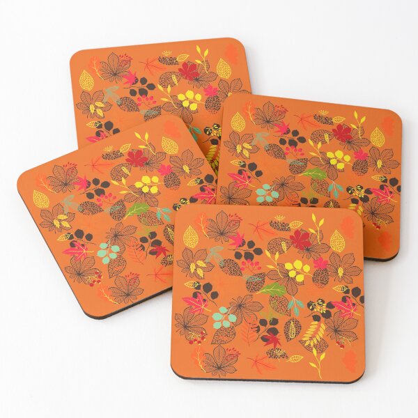 Item preview, Autumn Leaves Detail Pattern bright and vibrant designed and sold by cutecrazytshirt.