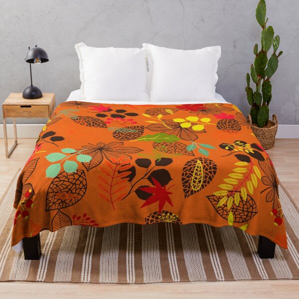 Item preview, Autumn Leaves Detail Pattern bright and vibrant designed and sold by cutecrazytshirt.