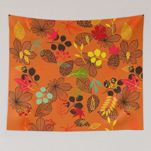 Item preview, Autumn Leaves Detail Pattern bright and vibrant designed and sold by cutecrazytshirt.