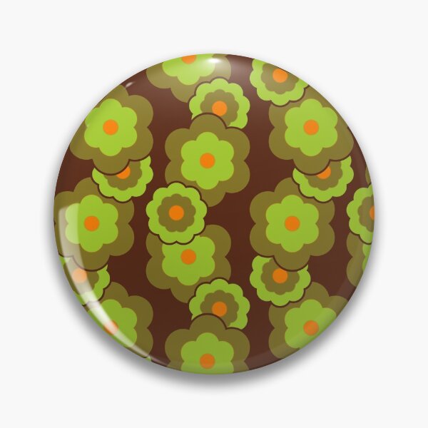 Item preview, Retro Green Daisies  designed and sold by zeljkica.