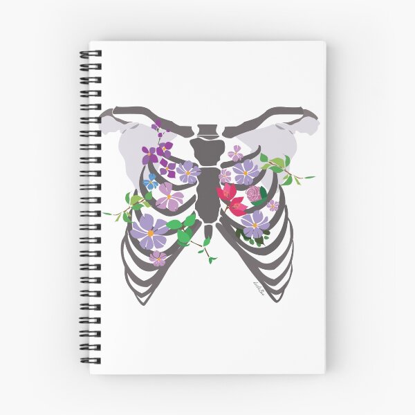 Item preview, Rib Cage and flowers designed and sold by LeslieBee.