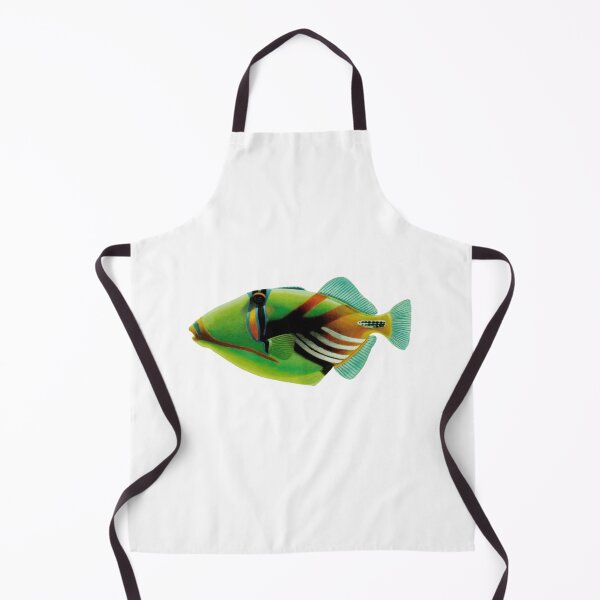 Item preview, lagoon triggerfish (Rhinecanthus aculeatus), blackbar triggerfish, Picasso triggerfish, the Picassofish Fish Art - Vintage Print designed and sold by Studio66Designs.