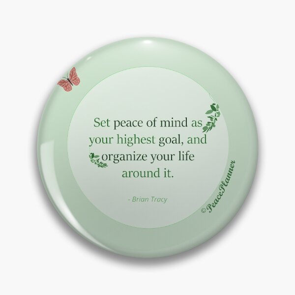 Item preview, Peace of mind quote design with butterfly designed and sold by PeacePlanner.