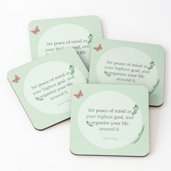Item preview, Peace of mind quote design with butterfly designed and sold by PeacePlanner.