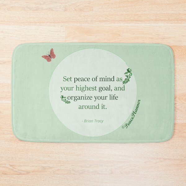 Item preview, Peace of mind quote design with butterfly designed and sold by PeacePlanner.