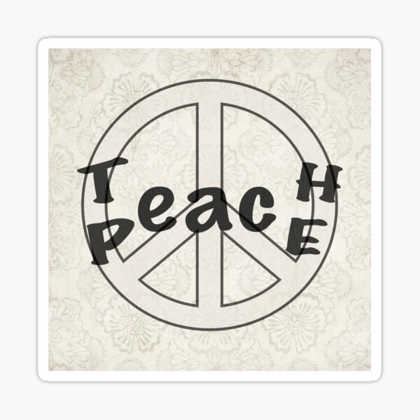 Teach Peace Sticker