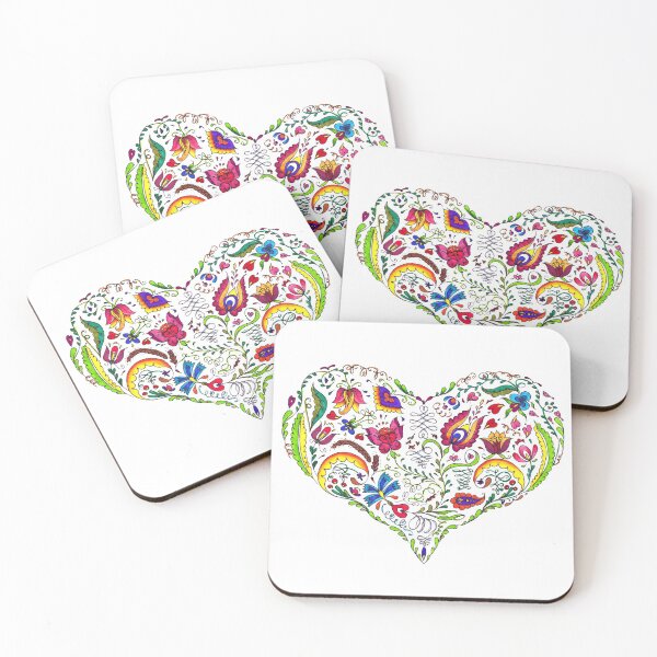 Item preview, Heart - Hungarian Folk Art designed and sold by kasmodiah-f.