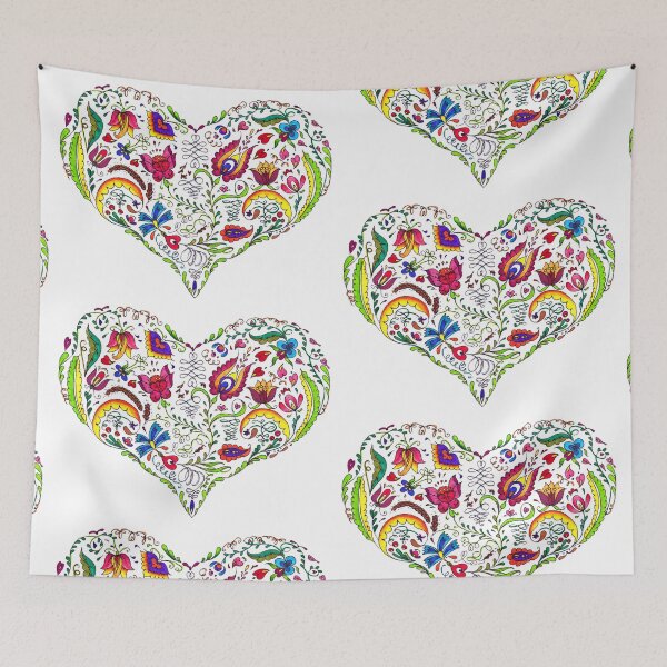 Item preview, Heart - Hungarian Folk Art designed and sold by kasmodiah-f.