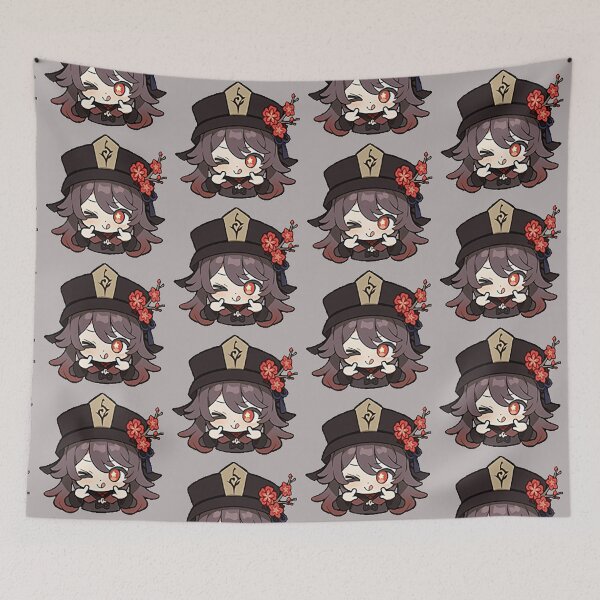 Item preview, Genshin Impact Hu Tao Chibi designed and sold by thePeachPit.