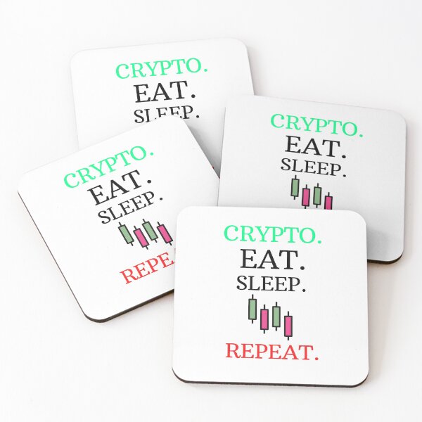 Item preview, crypto Eat Sleep Crypto Repeat designed and sold by 77ART.