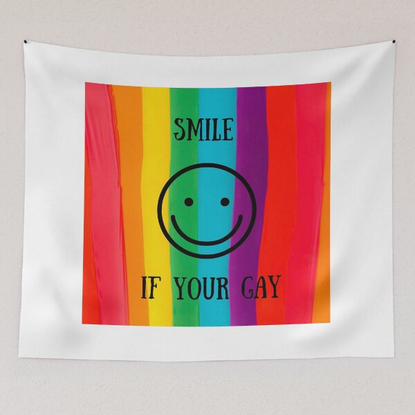 Item preview, Pride Smile If Your Gay Rainbow Happy Face designed and sold by Debbie Rodriguez.