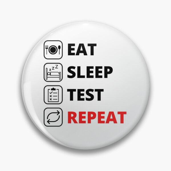 Item preview, Eat Sleep Test Repeat - Life of a QA Engineer designed and sold by OlivDesignsCo.