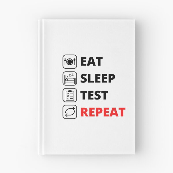 Item preview, Eat Sleep Test Repeat - Life of a QA Engineer designed and sold by OlivDesignsCo.