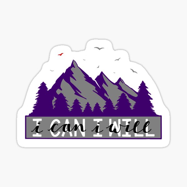 Ich kann ich werde Sticker