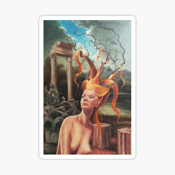 Vista previa del artículo con la obra «Dryad illustration», diseñado y vendido por Vintage Designs +.