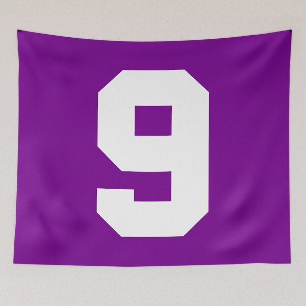 Item preview, Number 9 Sports Purple designed and sold by Shariss.