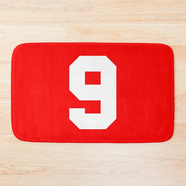 Item preview, Number 9 Sports Red designed and sold by Shariss.