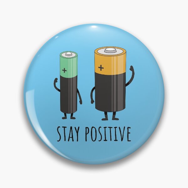 Item preview, Stay Positive Funny Battery designed and sold by keeleypost.