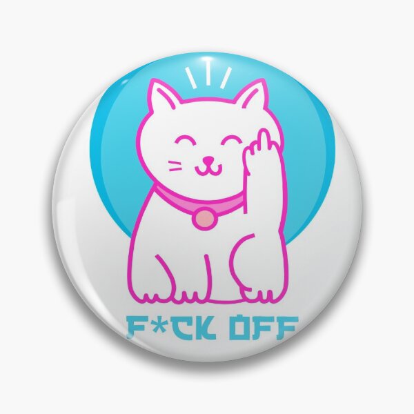 Item preview, F*ck off maneki-neko designed and sold by Theresa Ahlman.