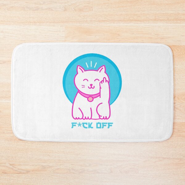Item preview, F*ck off maneki-neko designed and sold by Theresa Ahlman.