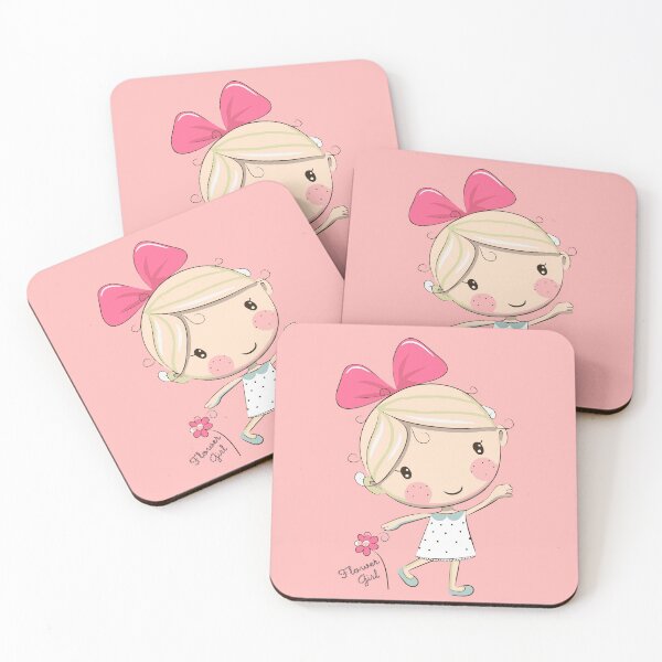 Item preview, Pretty Flower Girl picking flowers designed and sold by Pinkaudi.