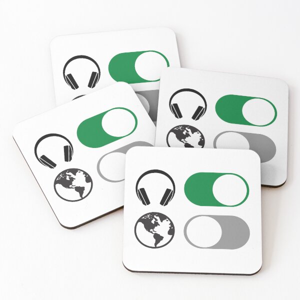 Item preview, Music on world off (Headphones on world off) designed and sold by ValAndVanya.